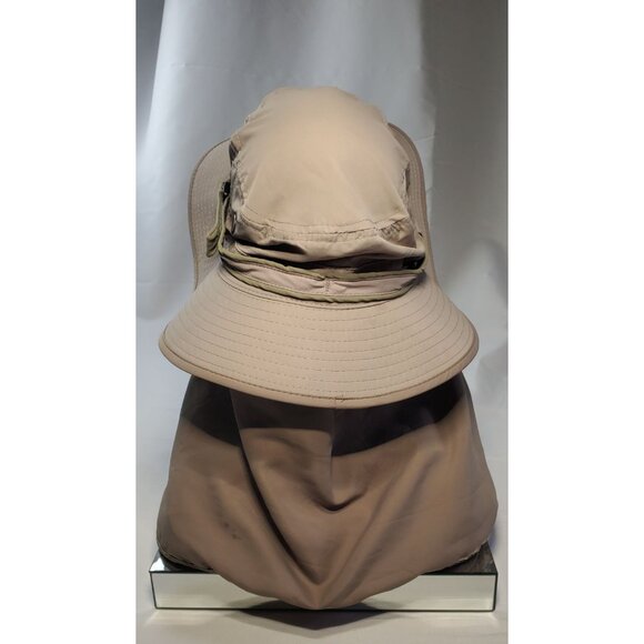 Outfly Brim Wide Hat Hiking Fishing Cap with Neck Flap Brown main image 10